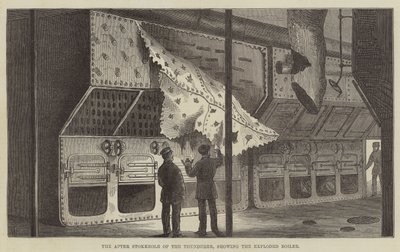 The After Stokehole of the Thunderer, Showing the Exploded Boiler by Frank Watkins